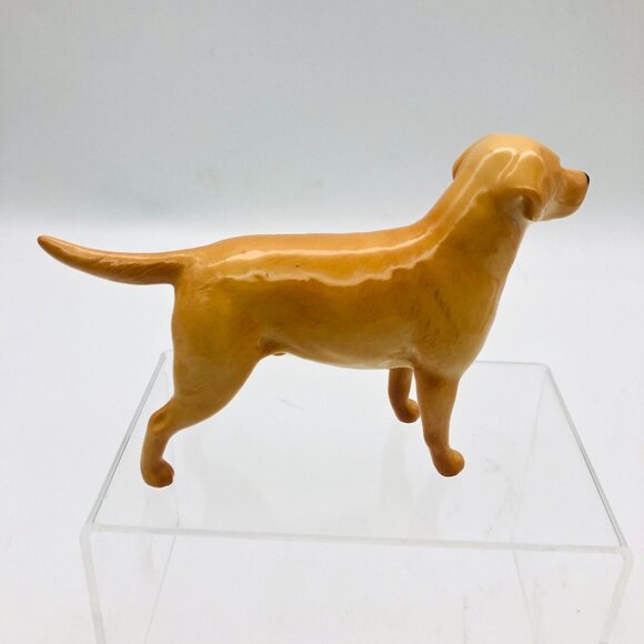 Vtg Beswick Golden Yellow Labrador Retriever Dog Figurine Porcelain England - Picture 5 of 10